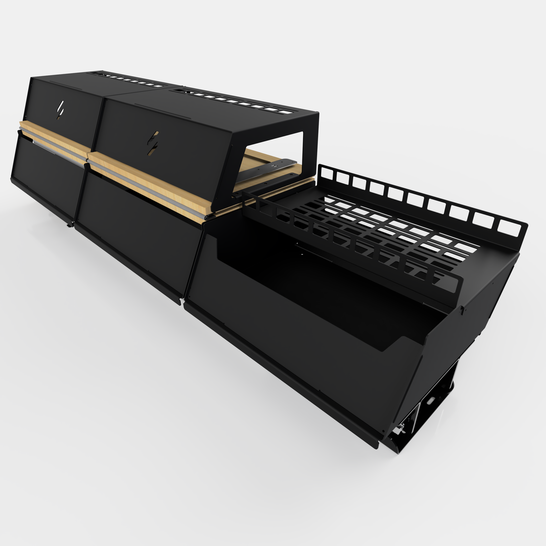 Rivian R1T - Gen 3 Overland Camp Kitchen with Gear Sled