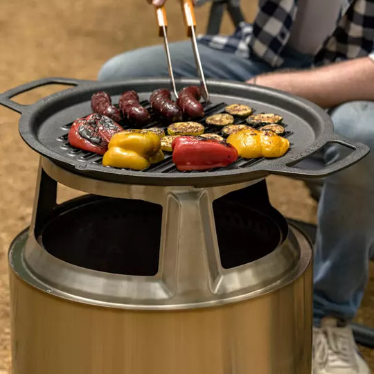 Bonfire Cast Iron Grill Top + Hub