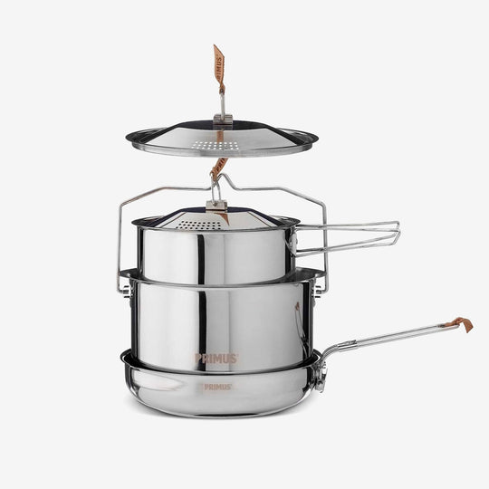 Campfire Cookset Stainless Steel - Large