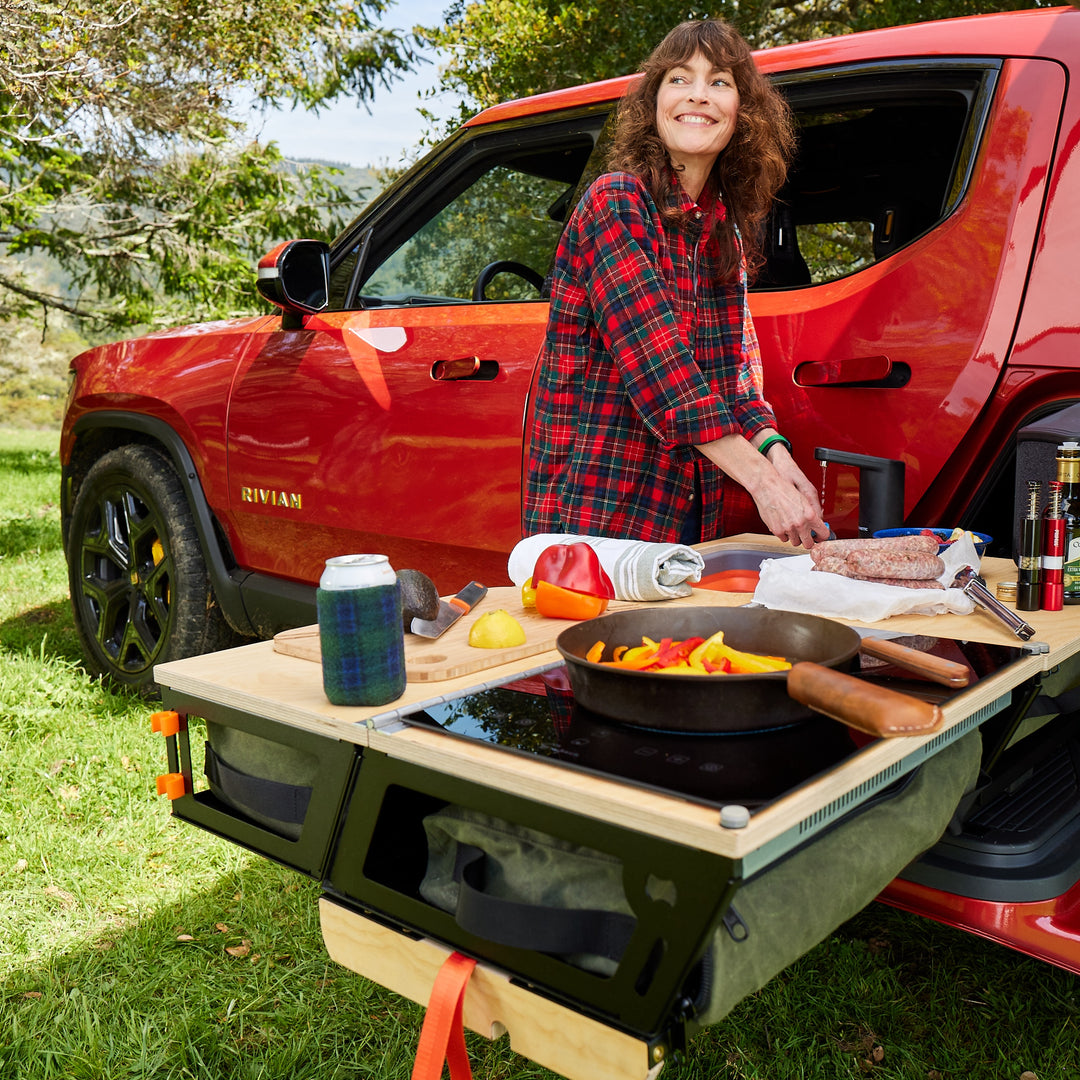 Rivian R1T - Overland Kitchen with Gear Sled