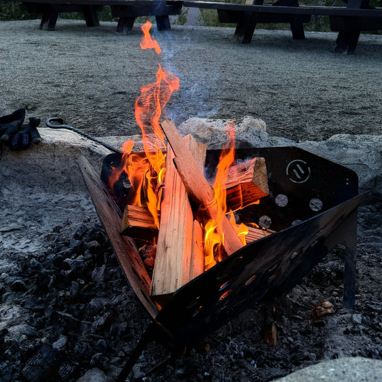 The Trillium Flat Pack Fire Pit & Grill