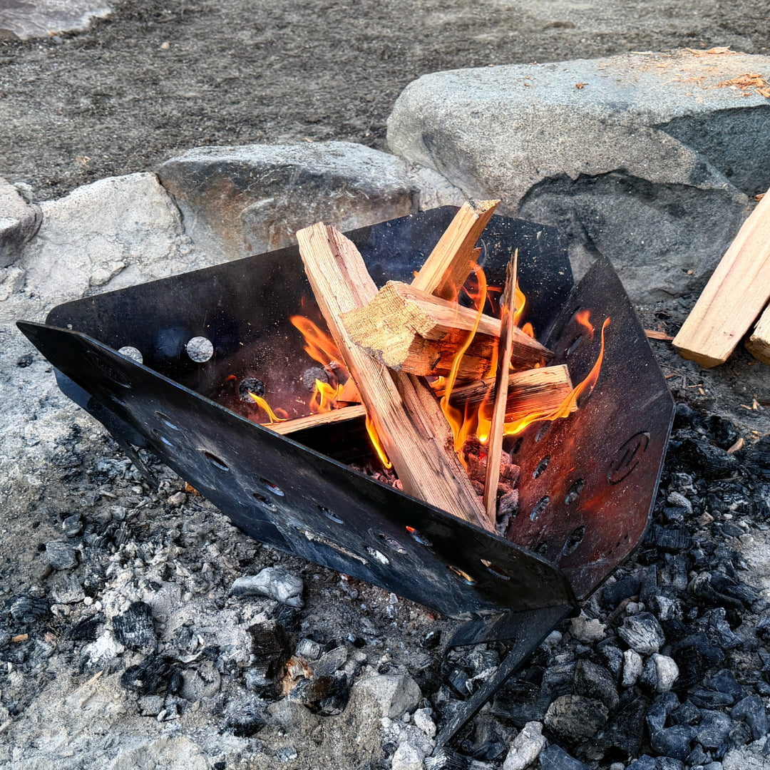 The Trillium Flat Pack Fire Pit & Grill