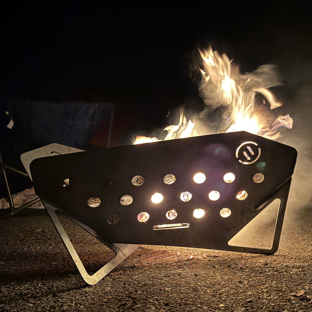 The Trillium Flat Pack Fire Pit & Grill