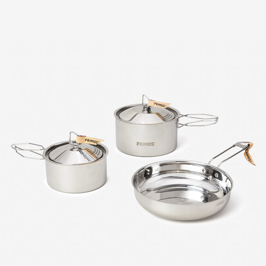 Campfire Cookset Stainless Steel - Large