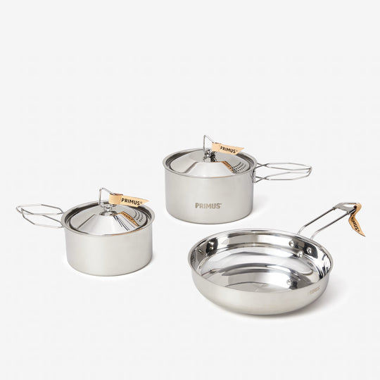 Campfire Cookset Stainless Steel - Large